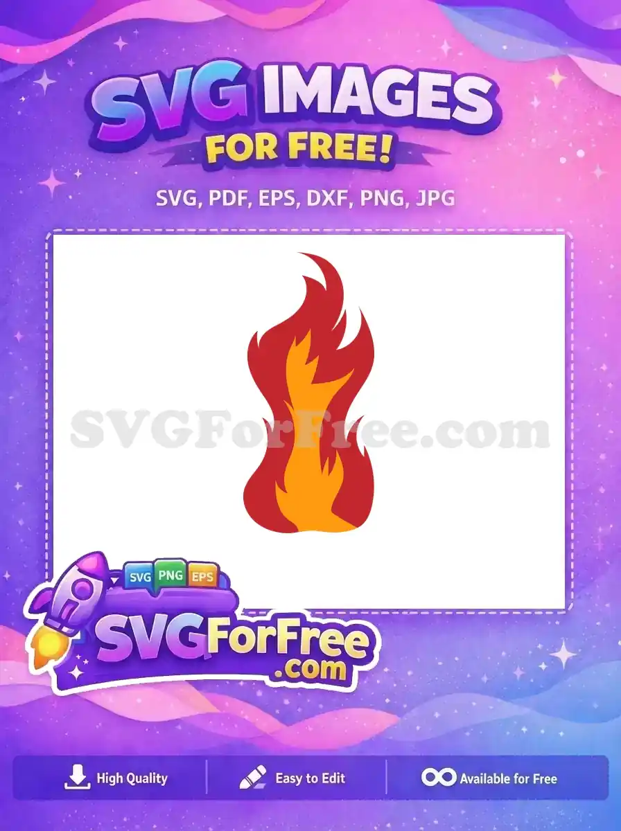 Free Red Orange Flames Free Hot Fire Free SVG