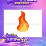 Free Red Orange Flame Free Fire Design Free SVG - Instant Download