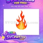 Free Fiery Flames Free Cartoonish Flames Fire Free SVG - Instant Download