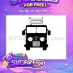 Free Black FireTruck Free Ladder Silhouette FireTruck Free SVG 1 - Instant Download