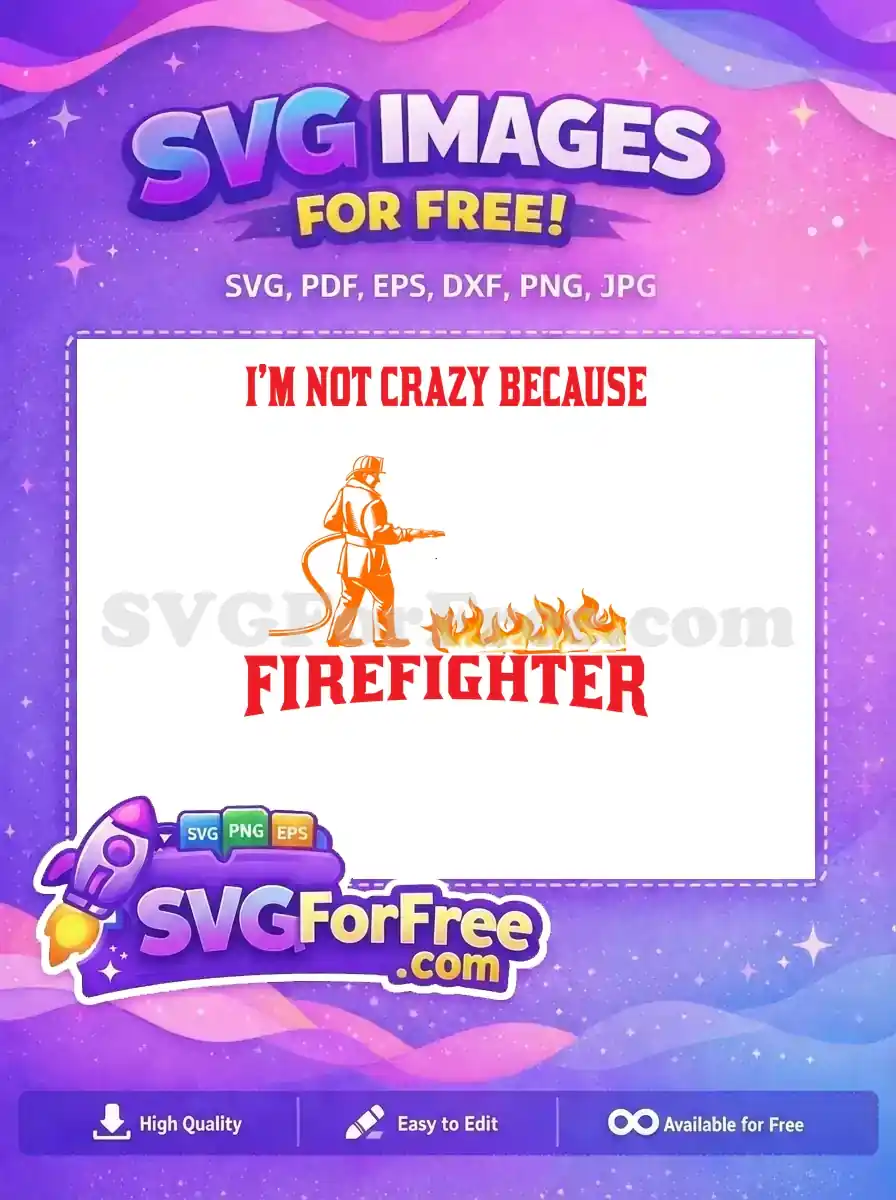 Free Orange Firefighter Free Hose Firefighter Quotes Free SVG