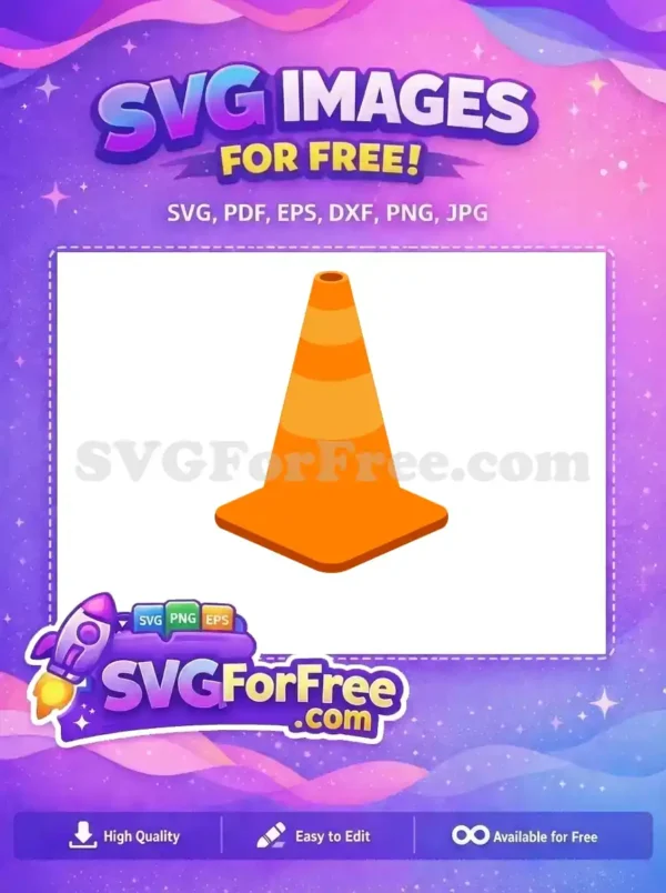 Free Orange Striped Traffic Cone Free Safety Construction Free SVG Free Orange Striped Traffic Cone Free Safety Construction Free SVG
