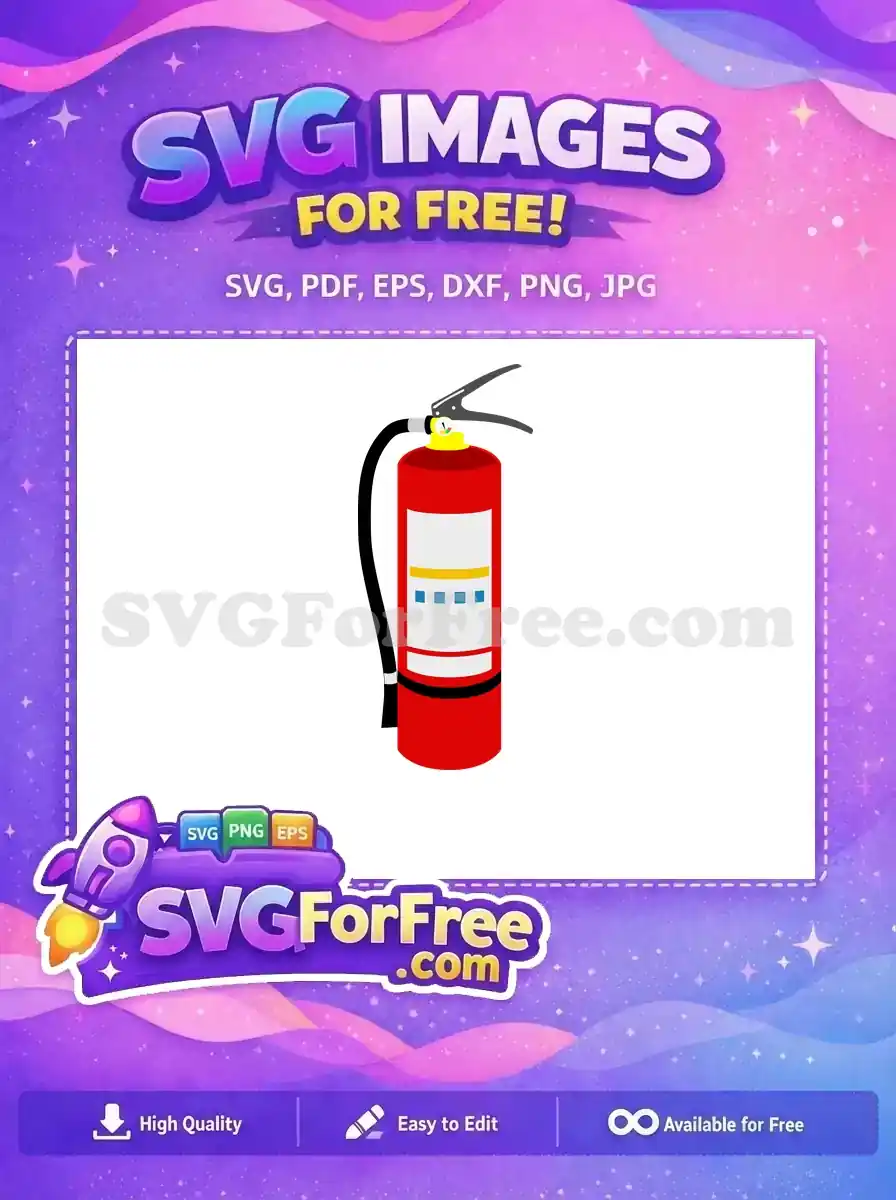 Free Red Cylinder Free Firefighter Quotes Fire Extinguisher Free SVG