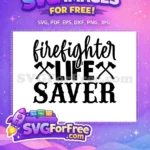 Free Firefighter Axe Free Life Saver Fireman Free SVG - Instant Download