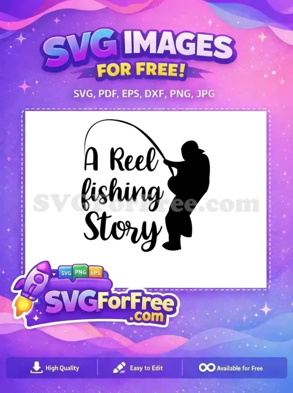 Free Fisherman Silhouette Free Fishing Rod Fishing Quotes Free SVG