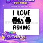 Free Fishing Rod Free Fisherman Silhouette Fishing Quotes Free SVG 1 - Instant Download