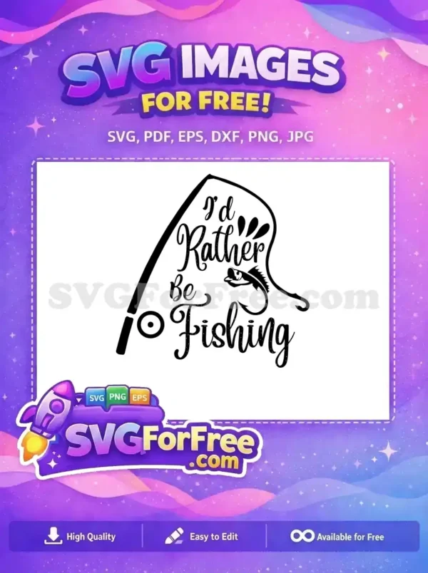 Free Fishing Pole Free Fish Hook Fishing Quotes Free SVG