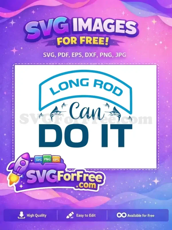 Free Marlin Silhouette Free Long Rod Fishing Free SVG