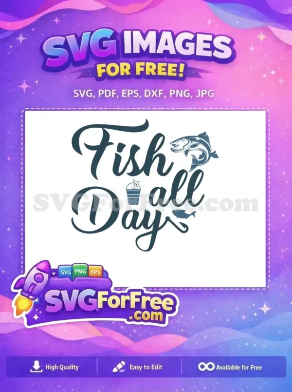 Free Jumping Fish Free Bucket Fish Fishing Quotes Free SVG