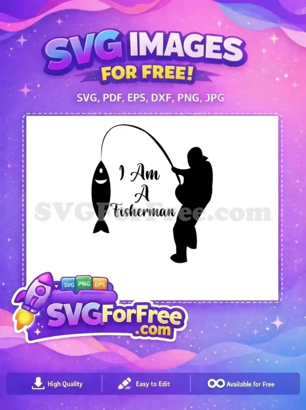 Free Angler Fish Hook Free Fishing Illustration Quote Free SVG