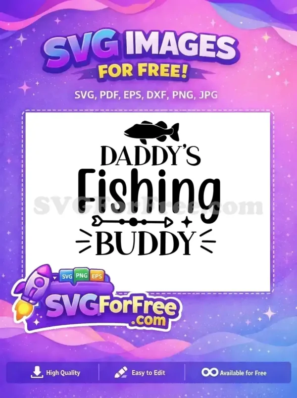 Free Fish Silhouette Free Daddy’s Buddy Fishing Quotes Free SVG Free Fish Silhouette Free Daddy's Buddy Fishing Quotes Free SVG