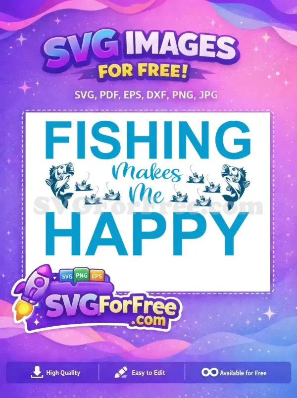 Free Fish Boat Free Fishing Quotes Happy Free SVG