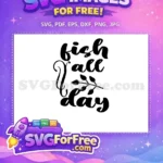 Free Angler Fish Free Fishing Quotes Silhouette Free SVG - Instant Download