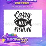 Free Calligraphy elements Free Fish Silhouette Carry On Free SVG - Instant Download