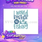 Free Fisherman Silhouette Free Wavy Boat Fishing Free SVG - Instant Download