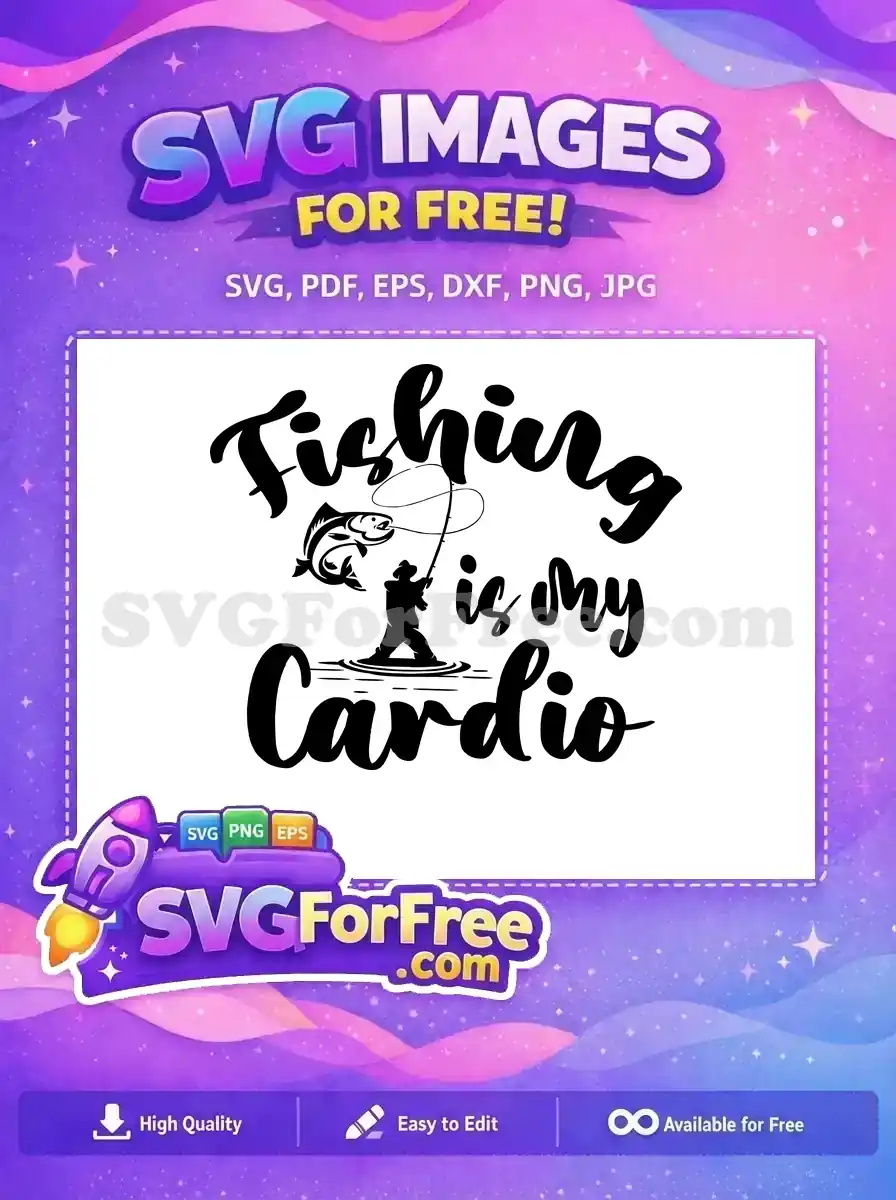 Free Fisherman Silhouette Free Fishing Rod Bass Free SVG 2