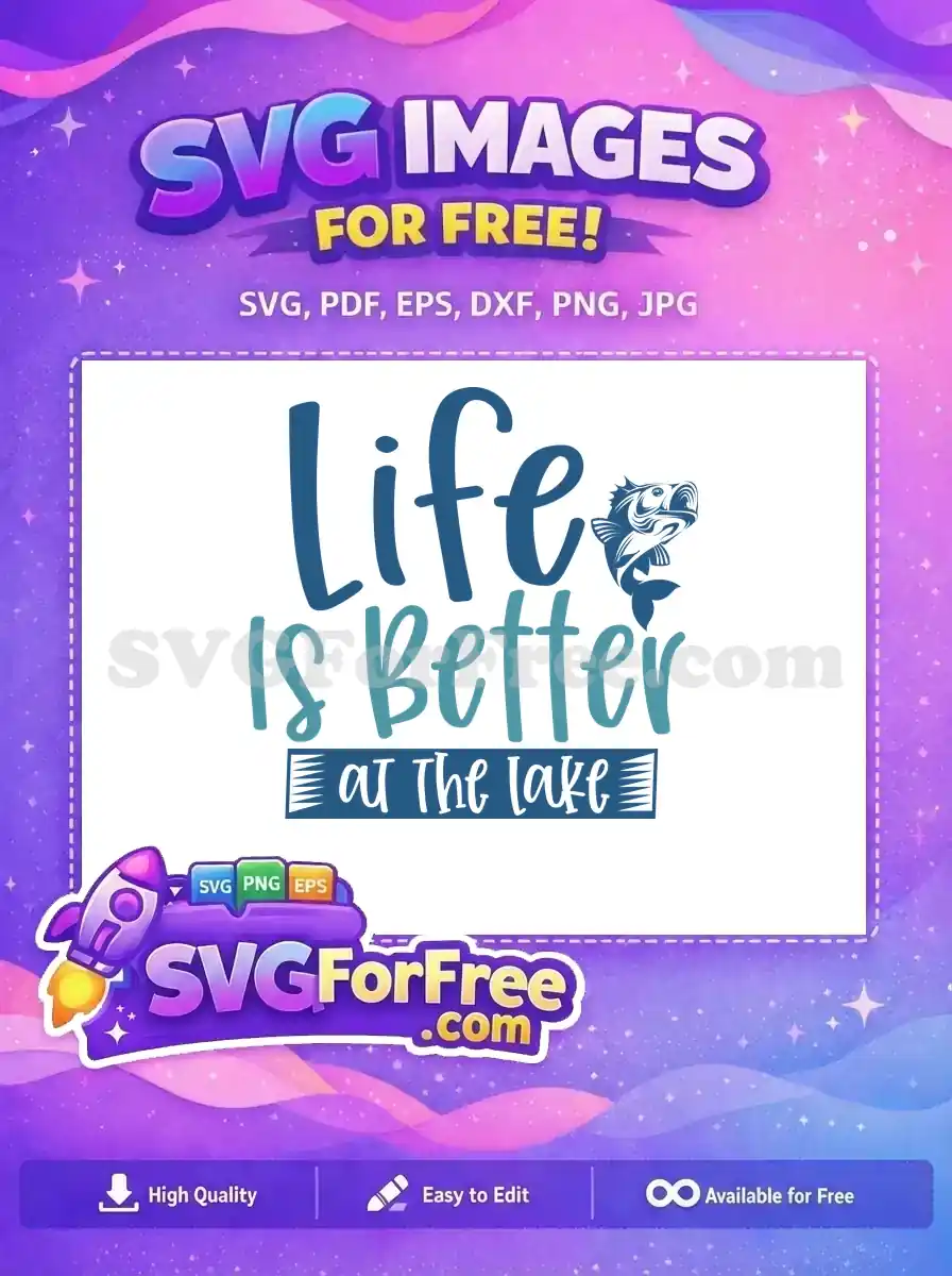 Free Bass Fish Jumping Free Lake Life Fishing Free SVG