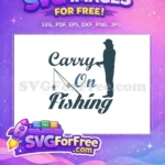Free Fisherman Silhouette Free Carry Fishing On Free SVG - Instant Download