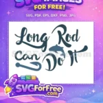 Free Fishing Pole Free Jumping Fish Long Rod Free SVG - Instant Download
