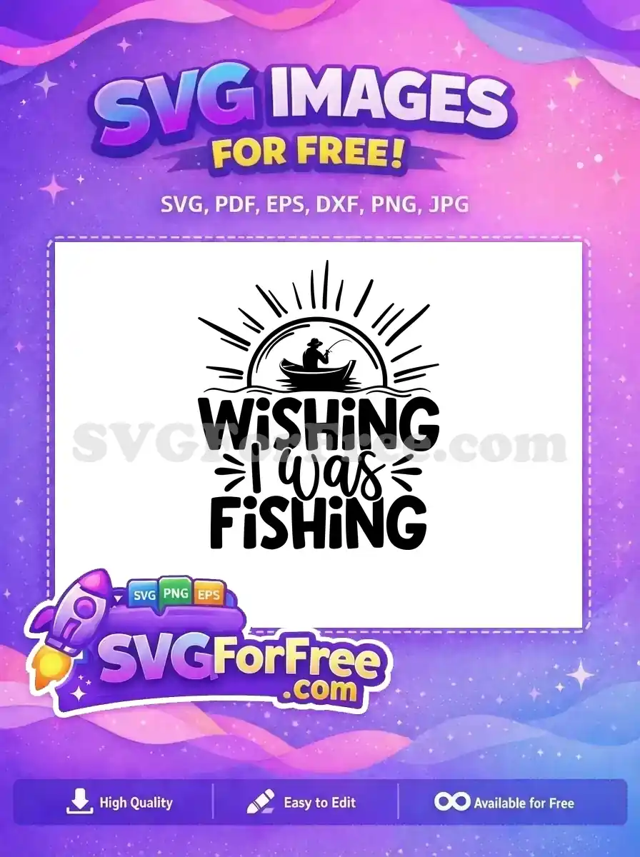 Free Fisherman Silhouette Free Fishing Boat Wishing Free SVG