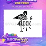Free Pre-k Quote Free Black Flamingo Free SVG - Instant Download