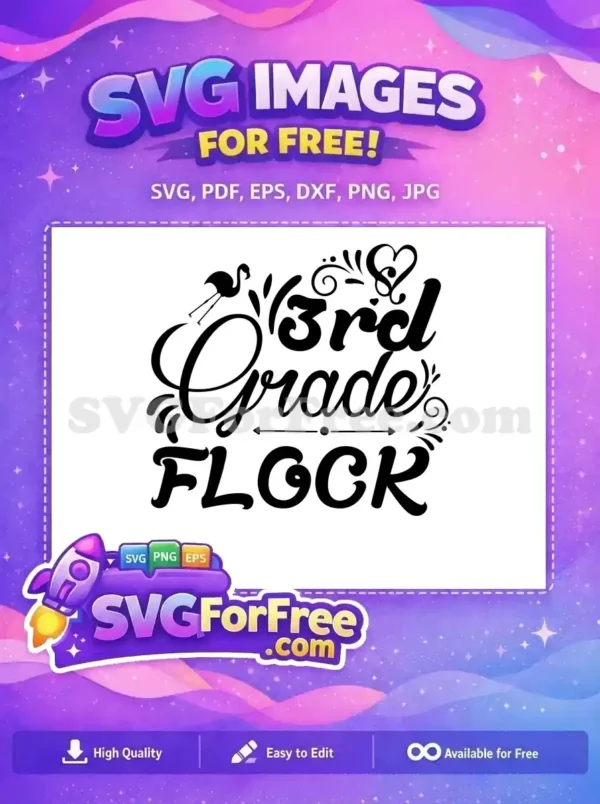 Free Flamingo Silhouette Free 3rd Grade Flock School Free SVG