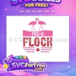 Free Pink Flamingo Free Pre-K Flock Design Free SVG - Instant Download