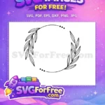 Free Floral Elements Free Wreath Design Floral Free SVG 6 - Instant Download