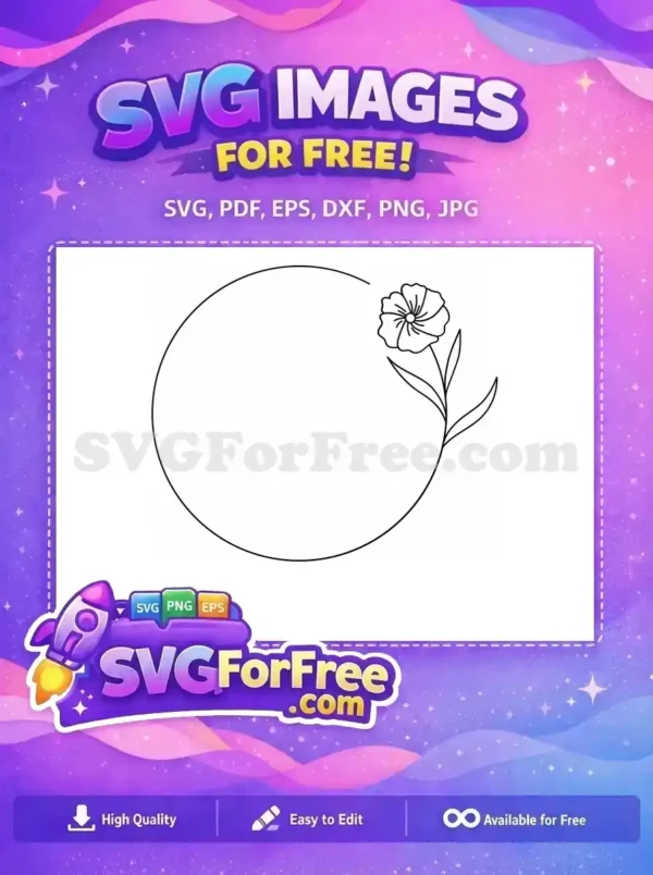 Free Intricate Floral Free Wreath Design Floral Free SVG 5
