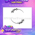 Free Floral Design Free Wreath Elements Design Free SVG 2 - Instant Download