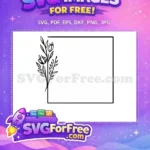 Free Monogram Wreath Free Floral Border Initial Free SVG - Instant Download