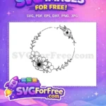Free Floral Elements Free Wreath Design Category 1 Free SVG 9 - Instant Download