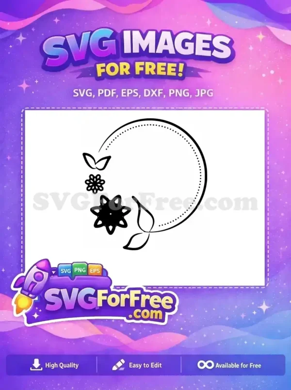 Free Floral Design Free Wreath Elements Design Free SVG 3