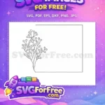 Free Minimalist Berries Free Floral Wreath Design Free SVG - Instant Download
