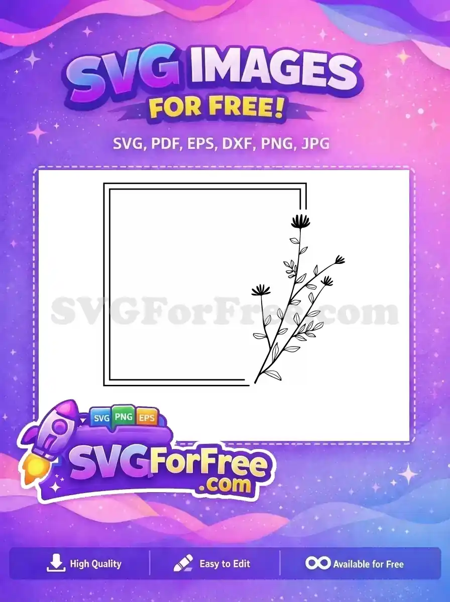 Free Intricate Petals Free Detailed Leaves Floral Wreath Free SVG 6