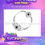 Free Floral Design Free Wreath Elements Design Free SVG 4 - Instant Download