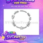 Free Floral Elements Free Wreath Design Simple Free SVG - Instant Download