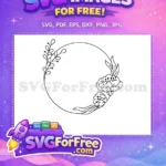 Free Floral Leaves Free Wreath Design Floral Free SVG - Instant Download