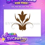 Free Brown Flourish Free Elegant Design Flourish Free SVG - Instant Download