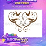 Free Brown Swirls Free Floral Design Flourish Free SVG - Instant Download