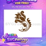 Free Brown Elegant Flourish Free Swirls Design Free SVG 2 - Instant Download