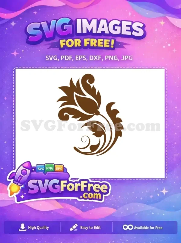 Free Brown Elegant Flourish Free Swirls Design Free SVG 2 Free Brown Elegant Flourish Free Swirls Design Free SVG 2