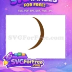 Free Simple Brown Flourish Free Minimalist Shape Free SVG - Instant Download