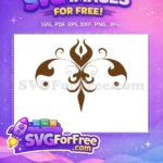 Free Brown Swirls Free Ornate Design Flourish Free SVG - Instant Download
