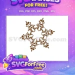 Free Brown Flourish Free Floral Decorative Element Free SVG - Instant Download