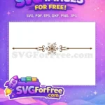 Free Brown Arrow Flourish Free Decorative Line Free SVG - Instant Download