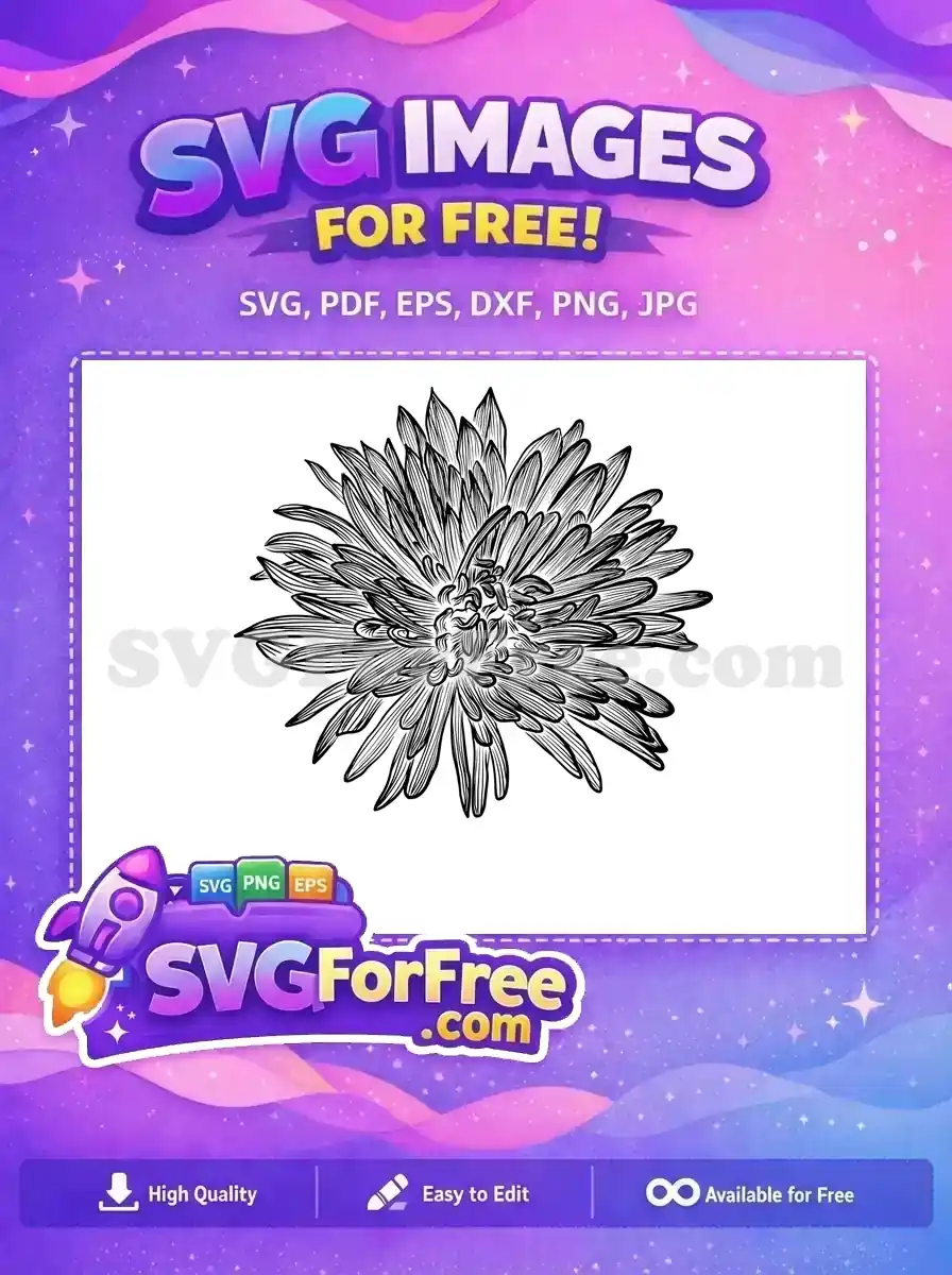 Free Detailed Petals Free Floral Stamp Flowers Pattern Free SVG