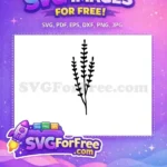 Free Floral Outline Free Delicate Flowers Category 1 Free SVG 2 - Instant Download