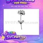 Free Intricate Floral Free Petal Design Flowers Free SVG 4 - Instant Download