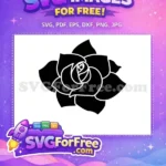 Free Floral Detail Free Number One Flowers Free SVG - Instant Download